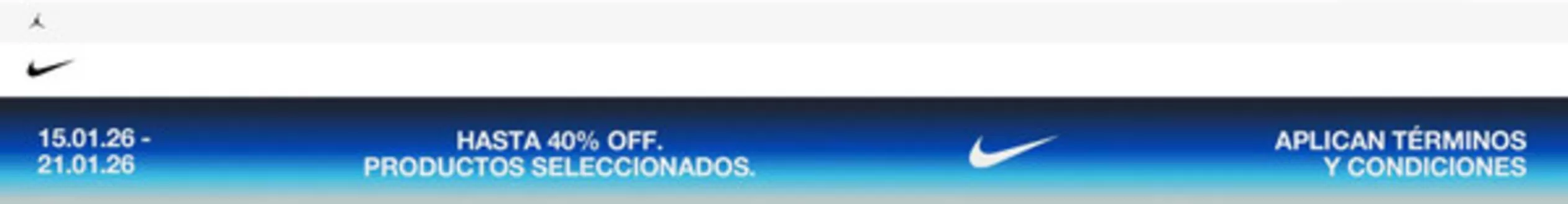 Catálogo Nike en Cali | Hasta 40% OFF productos seleccionados | 2026-01-15T00:00:00.000Z - 2026-01-21T00:00:00.000Z