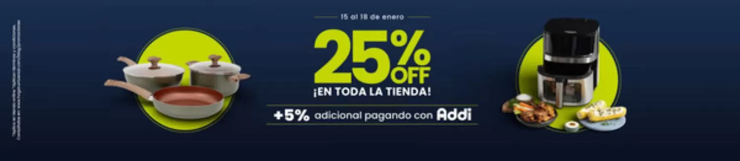 Catálogo Hogar Universal en Bogotá | 25% OFF en todo la tienda | 2026-01-06T00:00:00.000Z - 2026-01-18T00:00:00.000Z