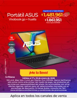 Catálogo Olímpica en Envigado | Grandes descuentos en productos seleccionados | 2026-01-17T00:00:00.000Z - 2026-01-18T00:00:00.000Z