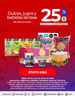 Catálogo Olímpica en Cartagena | Ofertas especiales para ti | 2026-01-19T00:00:00.000Z - 2026-01-24T00:00:00.000Z