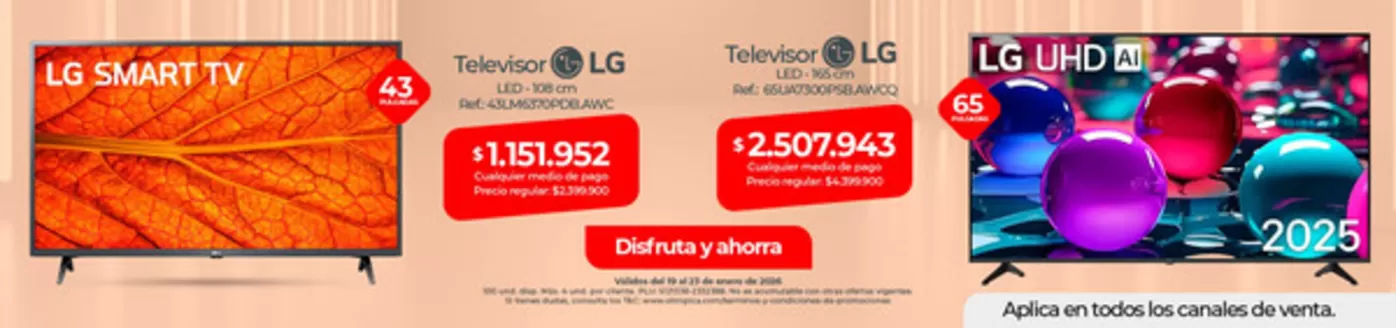 Catálogo Olímpica en Cartagena | Gangas y ofertas actuales | 2026-01-19T00:00:00.000Z - 2026-01-23T00:00:00.000Z