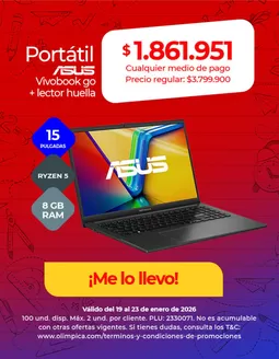 Catálogo Olímpica en Cartagena | Excelente oferta para todos los clientes | 2026-01-19T00:00:00.000Z - 2026-01-23T00:00:00.000Z