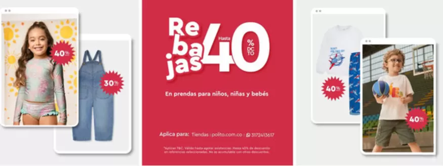 Catálogo Polito en Cali | Rebajas Hasta 40% OFF | 2026-01-19T00:00:00.000Z - 2026-01-31T00:00:00.000Z