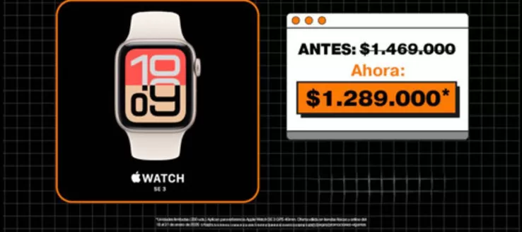 Catálogo Ishop en Cali | Apple Watch SE3 Ahora: $1.289.000* | 2026-01-20T00:00:00.000Z - 2026-01-31T00:00:00.000Z