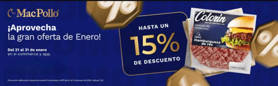 Catálogo MacPollo | Hasta un 15% DTO | 2026-01-23T00:00:00.000Z - 2026-01-31T00:00:00.000Z