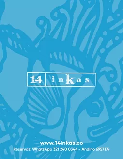 Catálogo 14 Inkas | Menu 14 Inkas Andino 6957174 | 2026-01-23T00:00:00.000Z - 2026-04-30T00:00:00.000Z