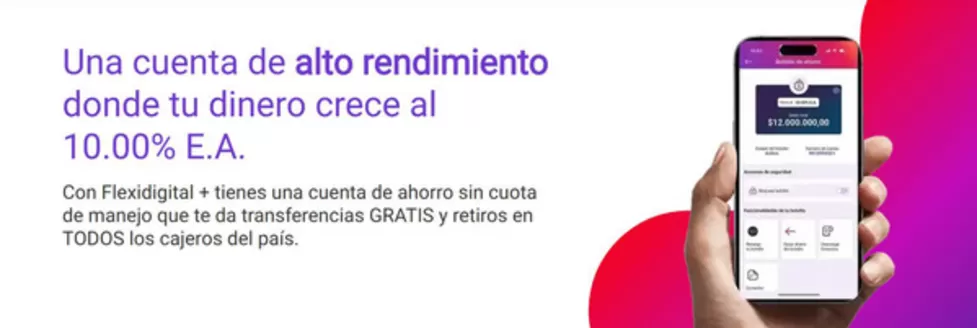Catálogo Banco Finandina | Una cuenta de alto rendimiento donde tu dinero crece al 10.00% E.A. | 2026-01-26T00:00:00.000Z - 2026-03-31T00:00:00.000Z