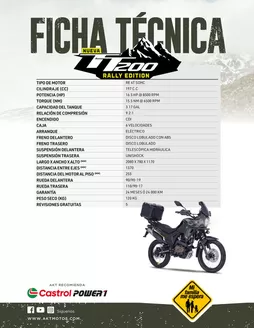 Catálogo AKT en Barbosa | Ficha tecnica tt200 rally edition | 2026-01-27T00:00:00.000Z - 2026-02-10T00:00:00.000Z