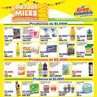 Catálogo La Gran Colombia en Barranquilla | Ofertas La Gran Colombia | 2026-01-30T00:00:00.000Z - 2026-02-01T00:00:00.000Z