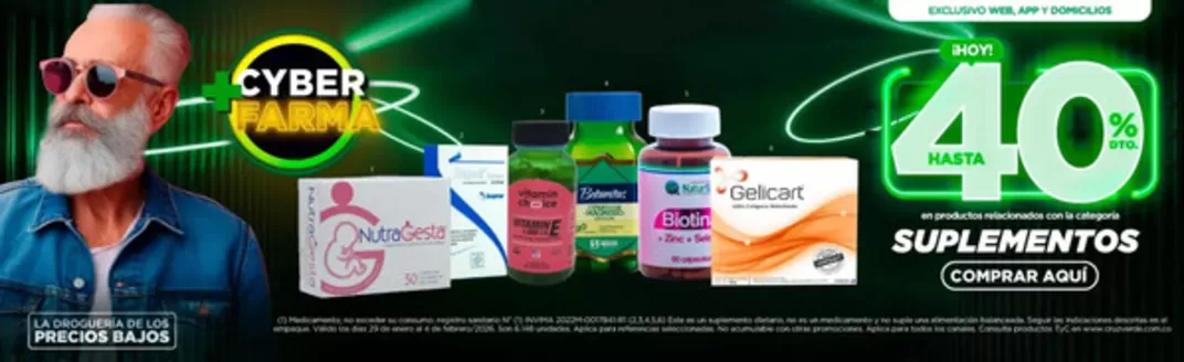 Catálogo Cruz verde en La Calera | Ofertas principales para todos los clientes | 2026-01-29T00:00:00.000Z - 2026-02-04T00:00:00.000Z