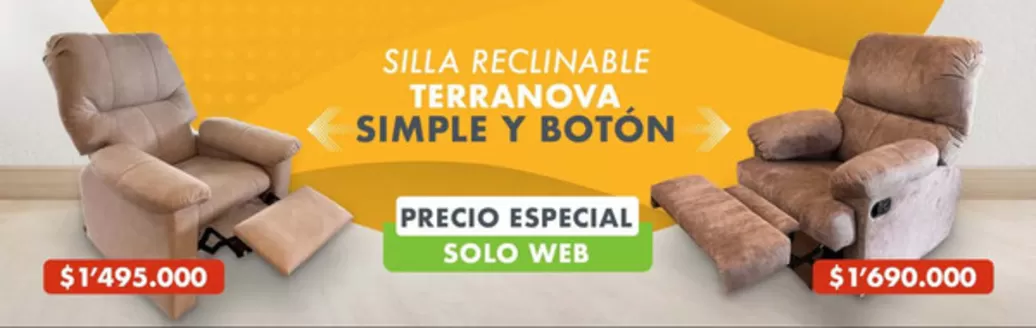 Catálogo Reclinomatic en Barbosa Santander | Simple $1.495.000 y Boton $1.690.000 | 2026-01-29T00:00:00.000Z - 2026-02-01T00:00:00.000Z