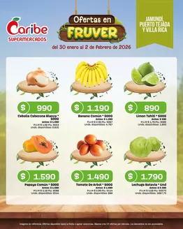 Catálogo Caribe Supermercados en Tuta | Nuestras mejores gangas | 2026-01-30T00:00:00.000Z - 2026-02-02T00:00:00.000Z
