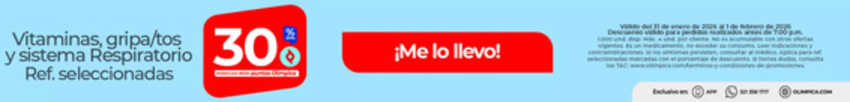 Catálogo Olímpica en San Sebastián de Buenavista | Grandes descuentos en productos seleccionados | 2026-01-31T00:00:00.000Z - 2026-02-01T00:00:00.000Z