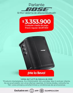 Catálogo Olímpica en El Zulia | Ofertas y gangas exclusivas | 2026-02-01T00:00:00.000Z - 2026-02-17T00:00:00.000Z