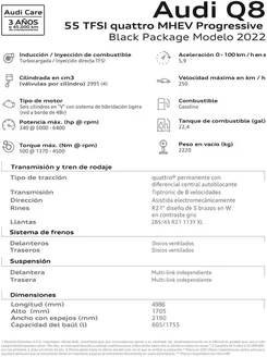 Catálogo Los Coches en Fresno | Los Coches Hibridos y Electricos - Audi Q8 BlackPackage | 2026-01-01T00:00:00.000Z - 2026-12-31T00:00:00.000Z