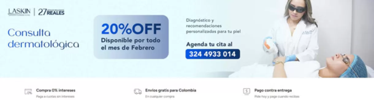 Catálogo Laskin en Barranquilla | 20% OFF Consulta Dermatologica | 2026-02-05T00:00:00.000Z - 2026-02-28T00:00:00.000Z