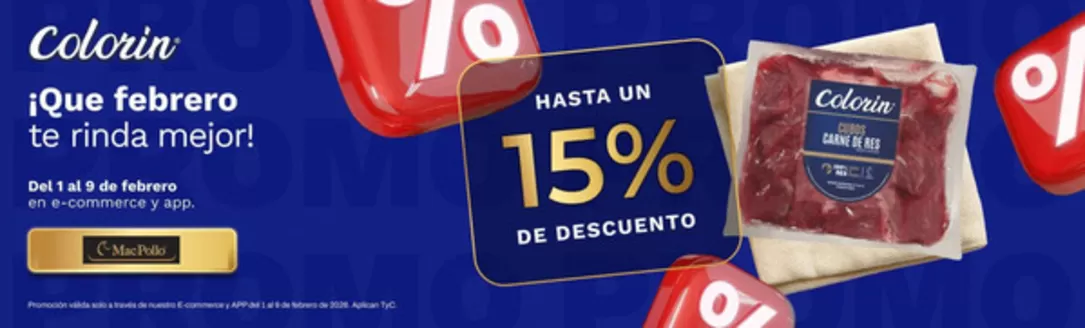 Catálogo MacPollo en Bogotá | Hasta 10% OFF- 15% OFF | 2026-02-06T00:00:00.000Z - 2026-02-09T00:00:00.000Z