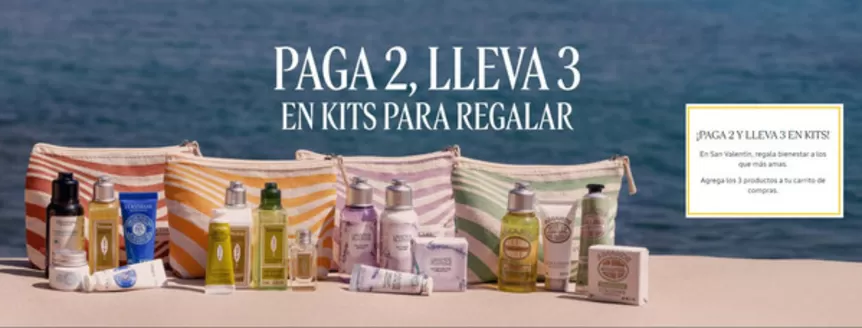 Catálogo L'Occitane |  Kits de Regalo Paga 2 Lleva 3 | 2026-02-12T00:00:00.000Z - 2026-02-15T00:00:00.000Z
