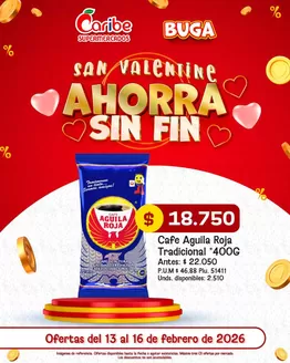 Catálogo Caribe Supermercados en Tuluá | Ofertas para cazadores de gangas | 2026-02-13T00:00:00.000Z - 2026-02-16T00:00:00.000Z