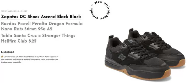 Catálogo On Board en Dosquebradas | DC Shoes Ascend Black $450.000,00 | 2026-02-13T00:00:00.000Z - 2026-02-28T00:00:00.000Z