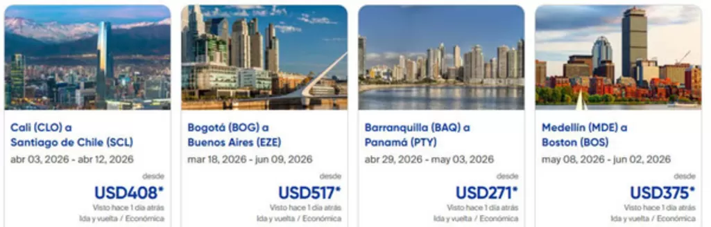 Catálogo Copa Airlines en Chachagüí | Mejores ofertas desde Colombia | 2026-02-16T00:00:00.000Z - 2026-02-28T00:00:00.000Z