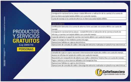 Catálogo Coltefinanciera en Sabaneta | Tarifas Gratuitas 2026 | 2026-02-16T00:00:00.000Z - 2026-12-31T00:00:00.000Z