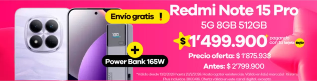 Catálogo Éxito | Nuevas ofertas para descubrir | 2026-02-13T00:00:00.000Z - 2026-02-23T00:00:00.000Z