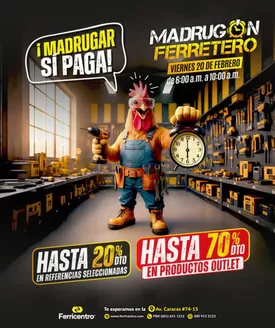 Catálogo Ferricentro en Pasto | Madrugón Ferretero hasta 20% DTO y hasta 70% DTO zona outle | 2026-02-17T00:00:00.000Z - 2026-02-20T00:00:00.000Z