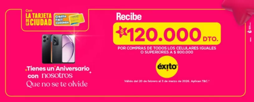 Catálogo Crédito Fácil Codensa en Cali | Con la Tarjeta de la Ciudad | 2026-02-24T00:00:00.000Z - 2026-03-15T00:00:00.000Z