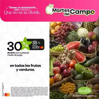 Catálogo Carulla | Martes del Campo 30% -35% DTO, Precio InSUPERable | 2026-02-26T00:00:00.000Z - 2026-12-31T00:00:00.000Z