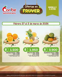 Catálogo Caribe Supermercados en San Agustín | Nuevas ofertas para descubrir | 2026-02-27T00:00:00.000Z - 2026-03-02T00:00:00.000Z
