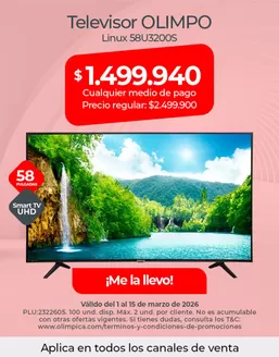 Catálogo Olímpica | Ahorra ahora con nuestras ofertas | 2026-03-01T00:00:00.000Z - 2026-03-15T00:00:00.000Z