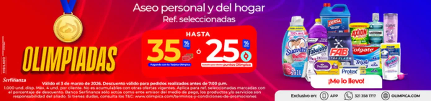 Catálogo Olímpica | Ofertas principales para todos los clientes | 2026-03-03T00:00:00.000Z - 2026-03-03T00:00:00.000Z