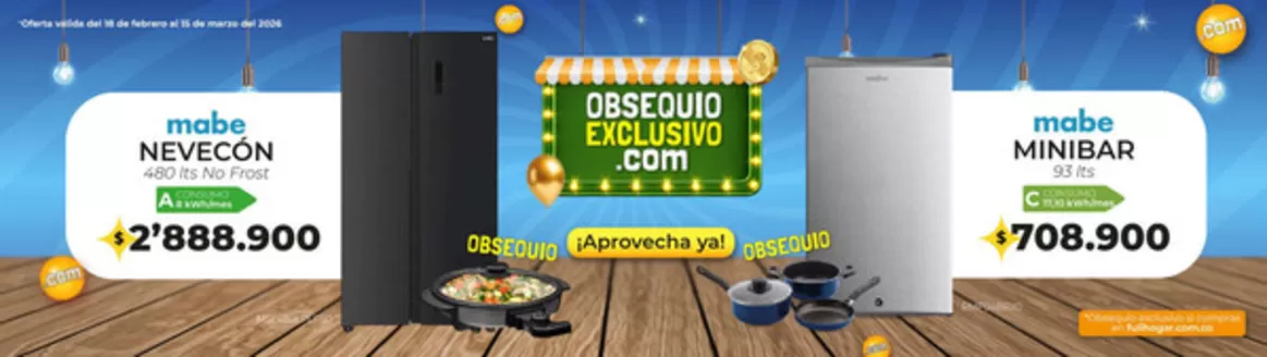 Catálogo Full Hogar en Cali | Ofertas principales para todos los cazadores de gangas | 2026-02-18T00:00:00.000Z - 2026-03-15T00:00:00.000Z