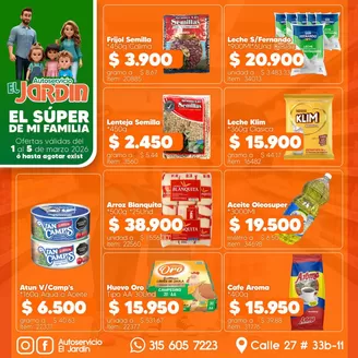 Catálogo Autoservicio El Jardín en Medellín | Ofertas Autoservicio El Jardín | 2026-03-01T00:00:00.000Z - 2026-03-05T00:00:00.000Z