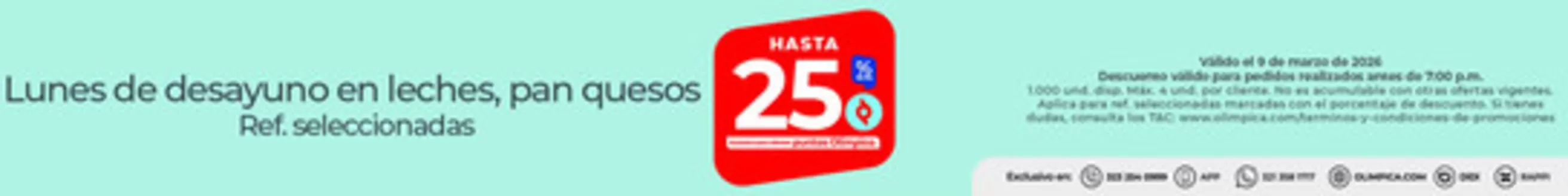 Catálogo Olímpica en Chía | Nuestras mejores gangas | 2026-03-09T00:00:00.000Z - 2026-03-09T00:00:00.000Z