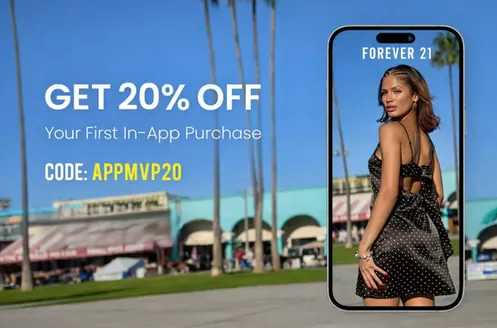Catálogo Forever 21 en Palmira | Get 20% OFF, Code: APPMVP20 | 2026-03-09T00:00:00.000Z - 2026-06-30T00:00:00.000Z