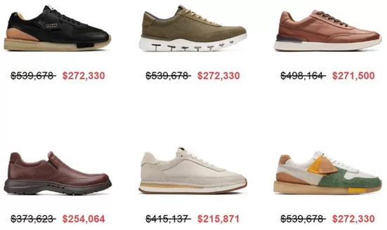 Catálogo Clarks en Palmira | Precio Especial | 2026-03-09T00:00:00.000Z - 2026-06-30T00:00:00.000Z