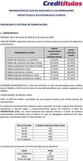 Catálogo Credititulos en Buga | Tasas de Interés y Costos Marzo de 2026 | 2026-03-10T00:00:00.000Z - 2026-03-31T00:00:00.000Z