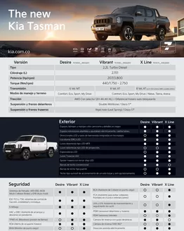 Catálogo Auto Orión Kia | Ficha Tecnica New Kia Tasman | 2026-03-12T00:00:00.000Z - 2026-12-31T00:00:00.000Z