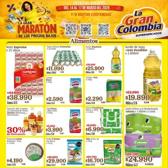 Catálogo La Gran Colombia en Chía | Ahorra ahora con nuestras ofertas | 2026-03-14T00:00:00.000Z - 2026-03-17T00:00:00.000Z