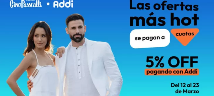 Catálogo Gino Passcalli en Fusagasugá | 5% OFF pagando con ADDI | 2026-03-18T00:00:00.000Z - 2026-03-23T00:00:00.000Z