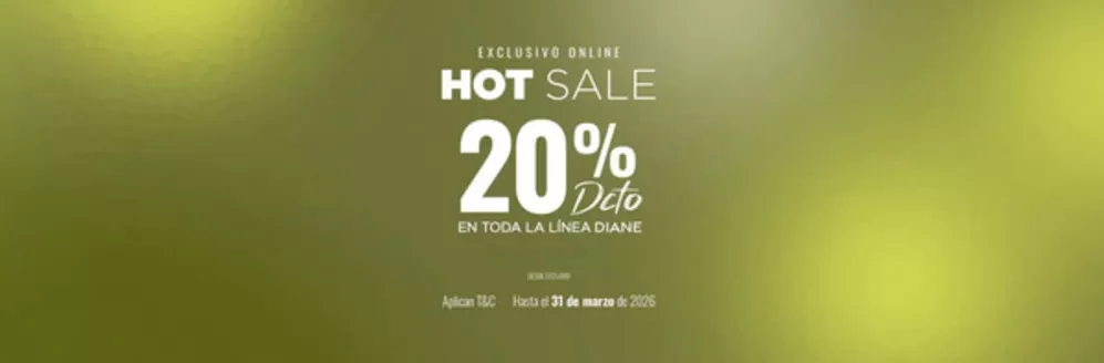 Catálogo Diane & Geordi en Fusagasugá | Hot Sale Hasta 20% DTO | 2026-03-18T00:00:00.000Z - 2026-03-31T00:00:00.000Z