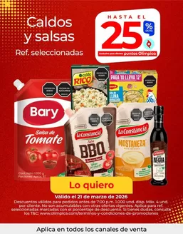 Catálogo Olímpica en Nuquí | Gangas y ofertas actuales | 2026-03-21T00:00:00.000Z - 2026-03-21T00:00:00.000Z