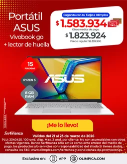 Catálogo Olímpica en Nuquí | Ofertas principales para todos los clientes | 2026-03-21T00:00:00.000Z - 2026-03-23T00:00:00.000Z