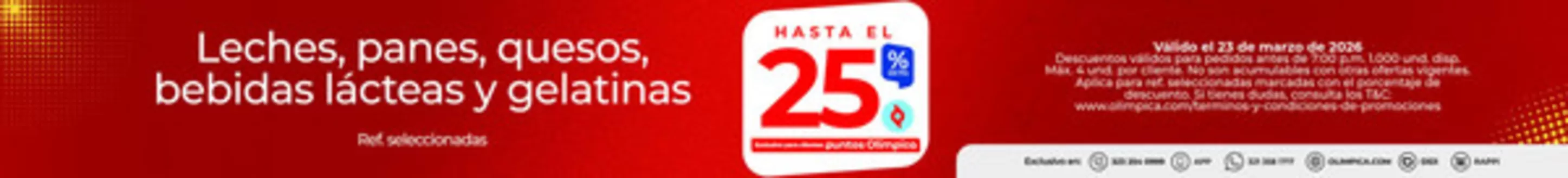 Catálogo Olímpica en Chía | Ahorra ahora con nuestras ofertas | 2026-03-23T00:00:00.000Z - 2026-03-23T00:00:00.000Z