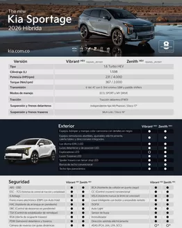 Catálogo Almotores | Ficha Técnica The New Kia Sportage | 2026-03-24T00:00:00.000Z - 2026-12-31T00:00:00.000Z