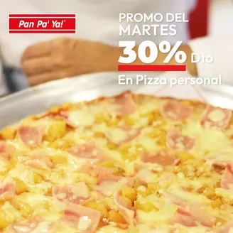 Catálogo Pan pa' ya! en Bogotá | Promo del Martes 30% Dto en Pizza personal | 2026-03-27T00:00:00.000Z - 2026-05-26T00:00:00.000Z