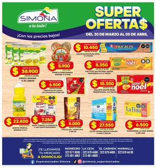 Catálogo Supermercados Simona  en Soacha | Ofertas Supermercados Simona | 2026-03-30T00:00:00.000Z - 2026-04-05T00:00:00.000Z