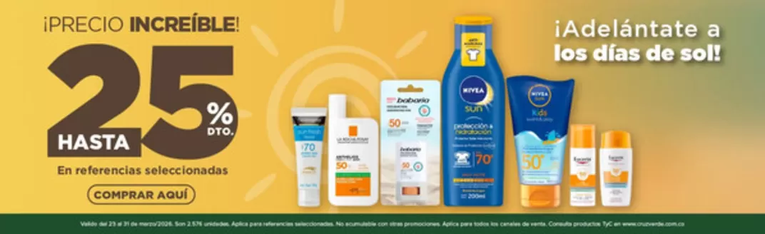 Catálogo Cruz verde | Ofertas principales para todos los clientes | 2026-03-23T00:00:00.000Z - 2026-03-31T00:00:00.000Z